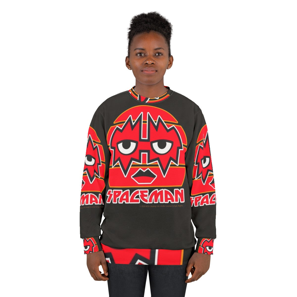 Spaceman kiss the band fanart sweatshirt - women