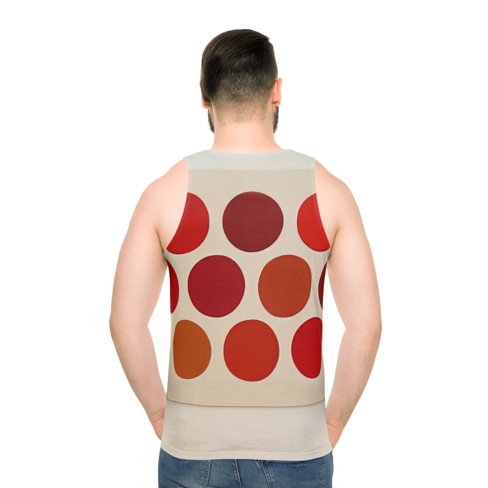 Thomas Downing Geometric Abstract Art Unisex Tank Top - men back