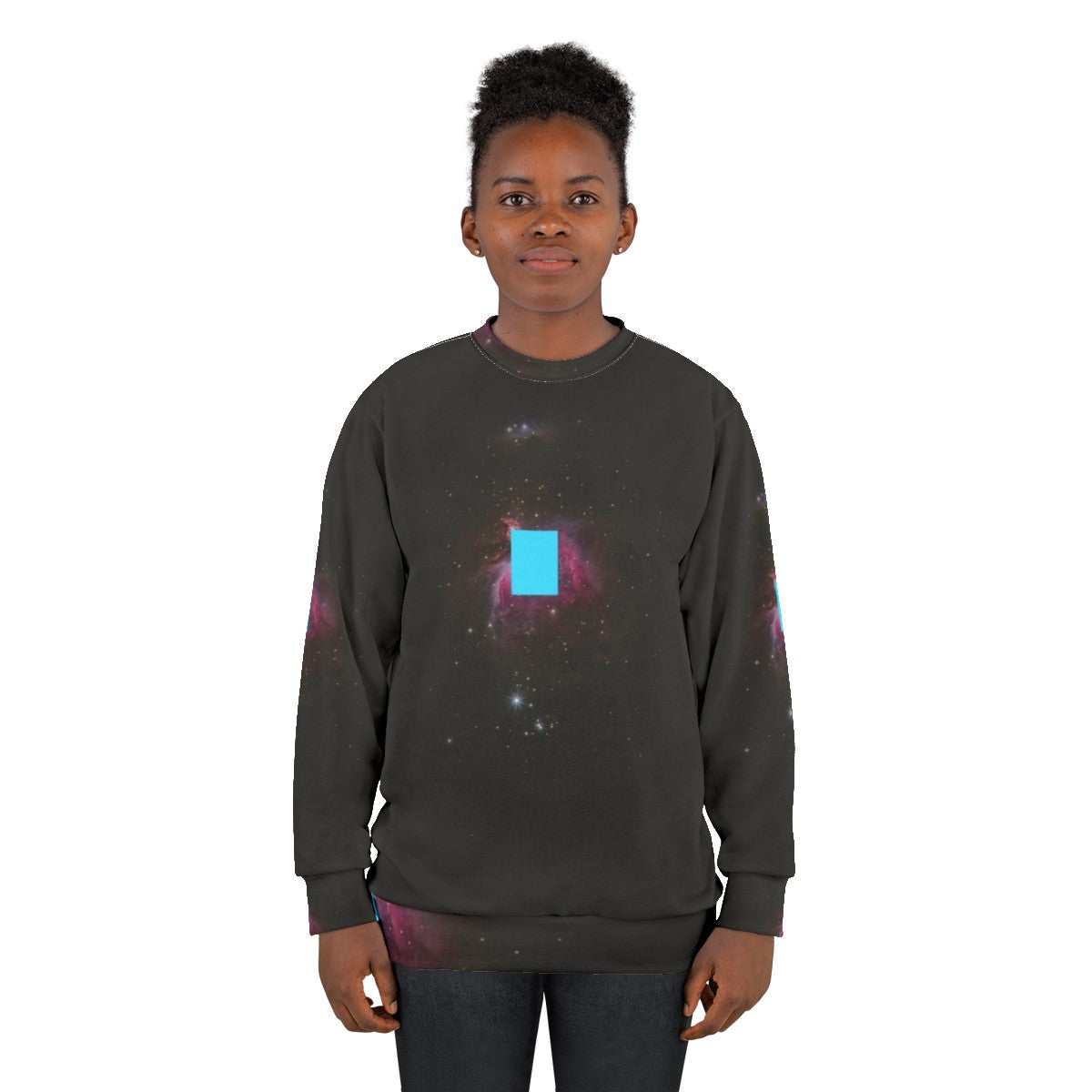 Zima Blue Futuristic Sweatshirt - women