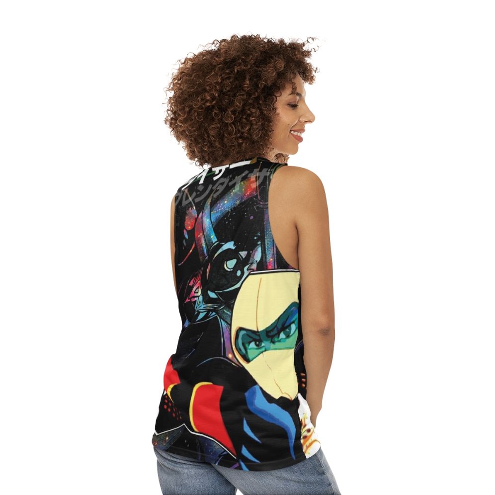 Goldorak Grendizer anime mecha unisex tank top - women back