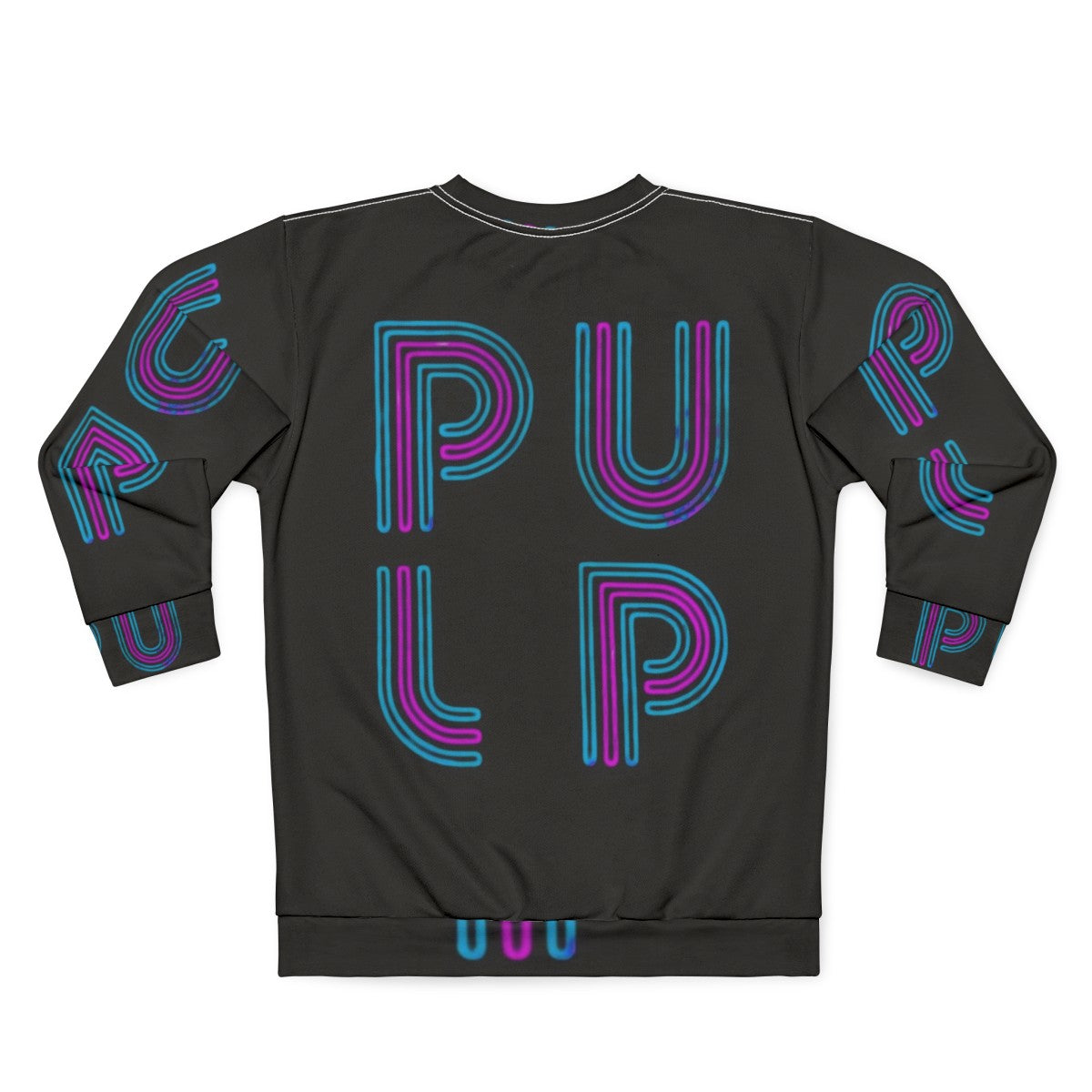 Pulp Britpop Band Logo Sweatshirt - Back