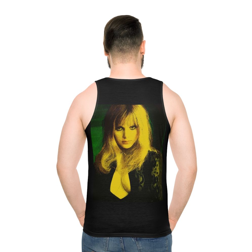 Retro 70s Horror Movies Unisex Tank Top - men back