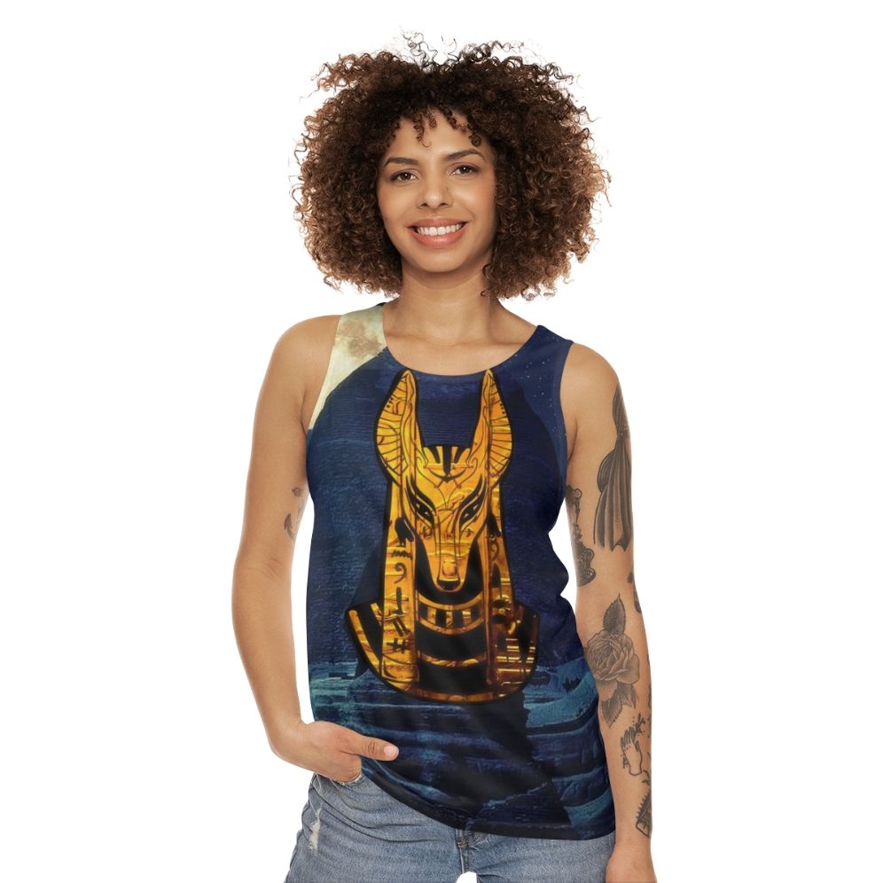 Anubis Egyptian God Unisex Tank Top - women