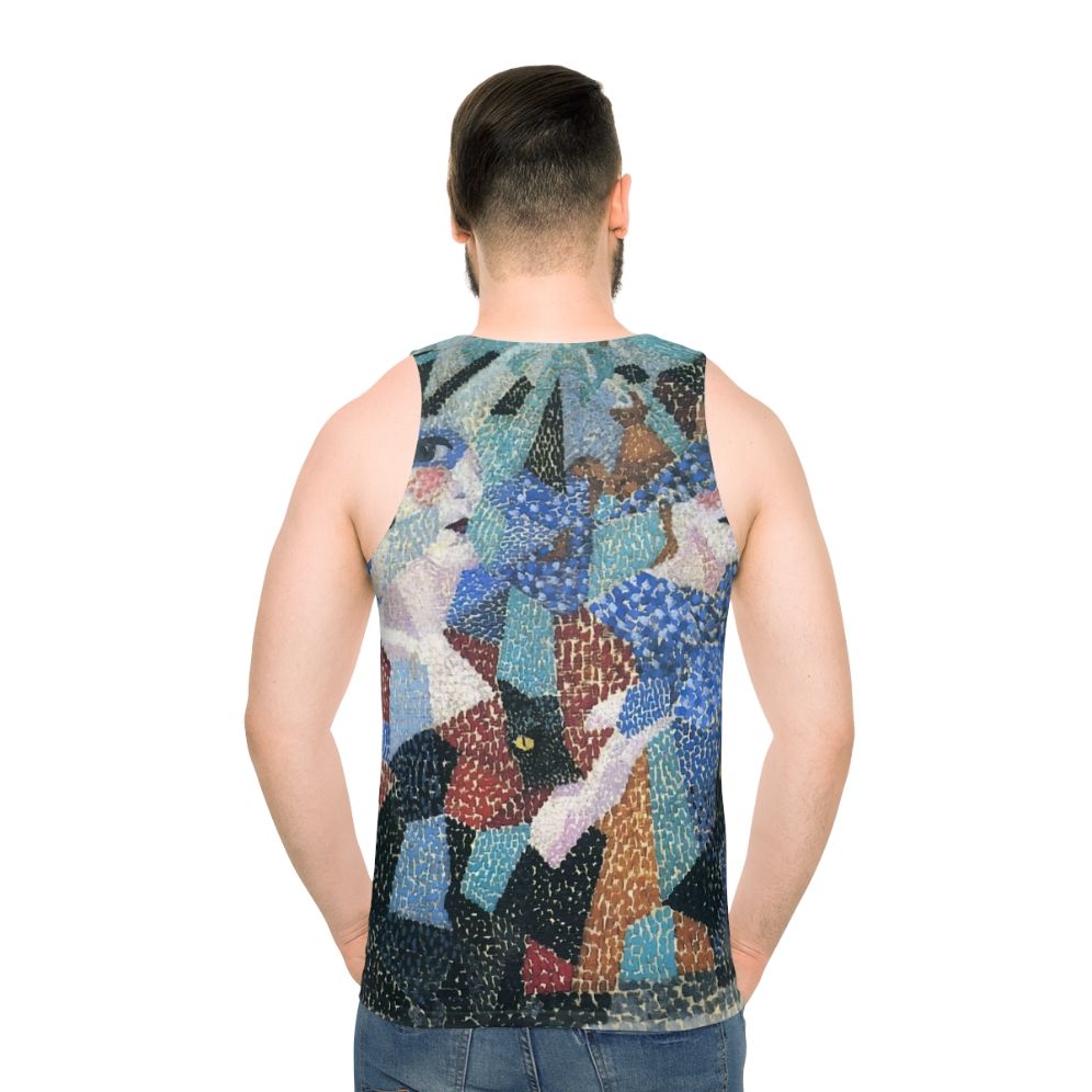 Futurist art inspired Gino Severini unisex tank top - men back