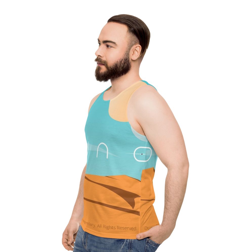 Dune movie inspired unisex tank top - men side