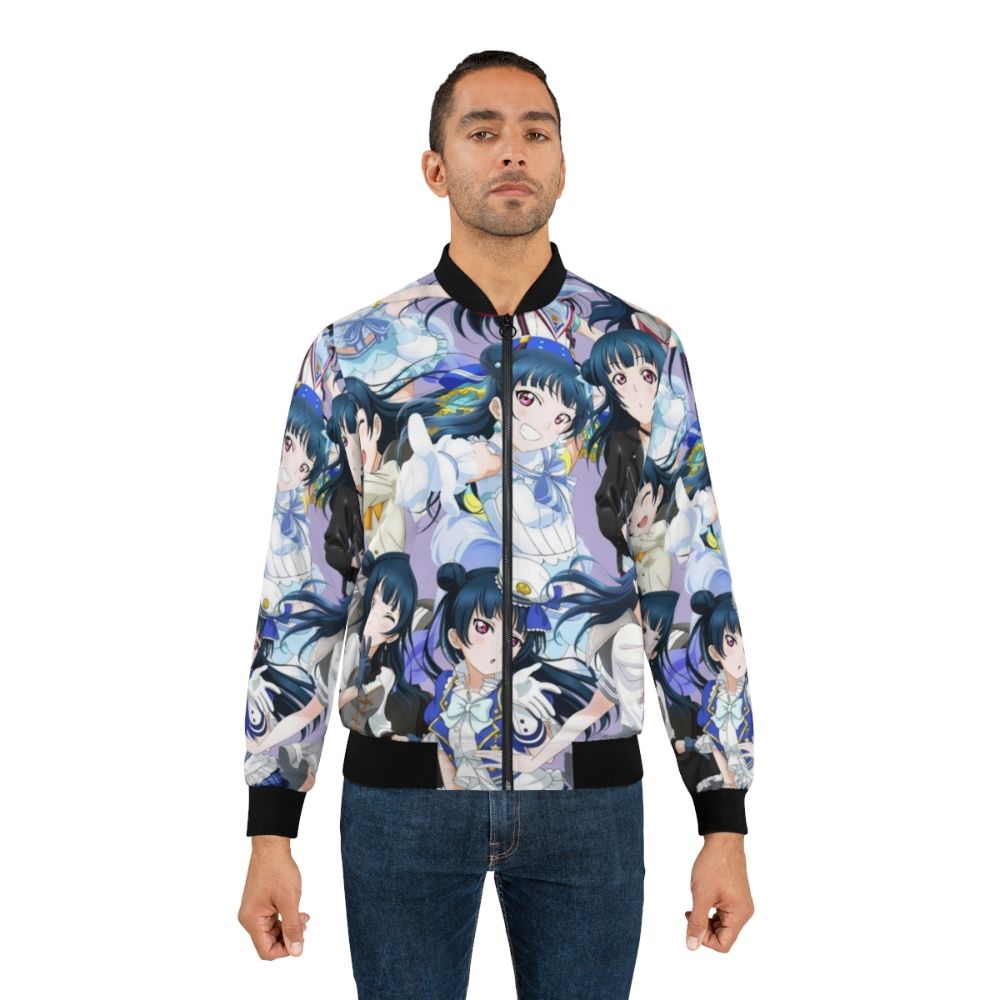 Yohane Tsushima Love Live Sunshine Bomber Jacket with anime character design - Lifestyle