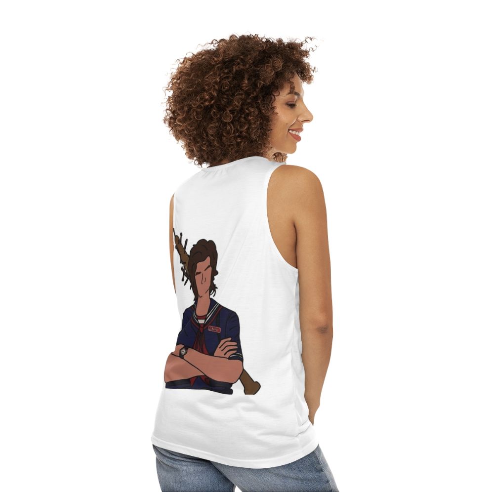 Unisex Stranger Things Netflix Graphic Tank Top - women back