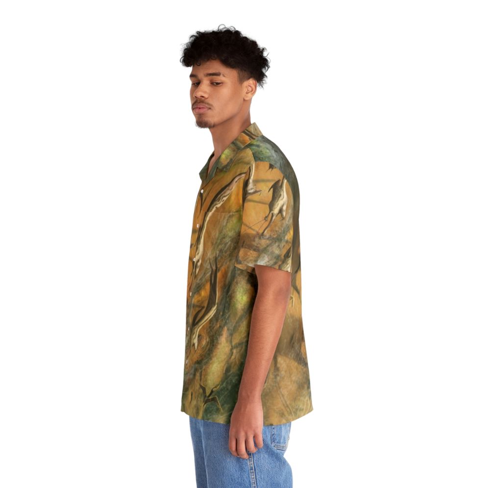 Wandering azhdarchid pterosaurs hawaiian shirt - People Left