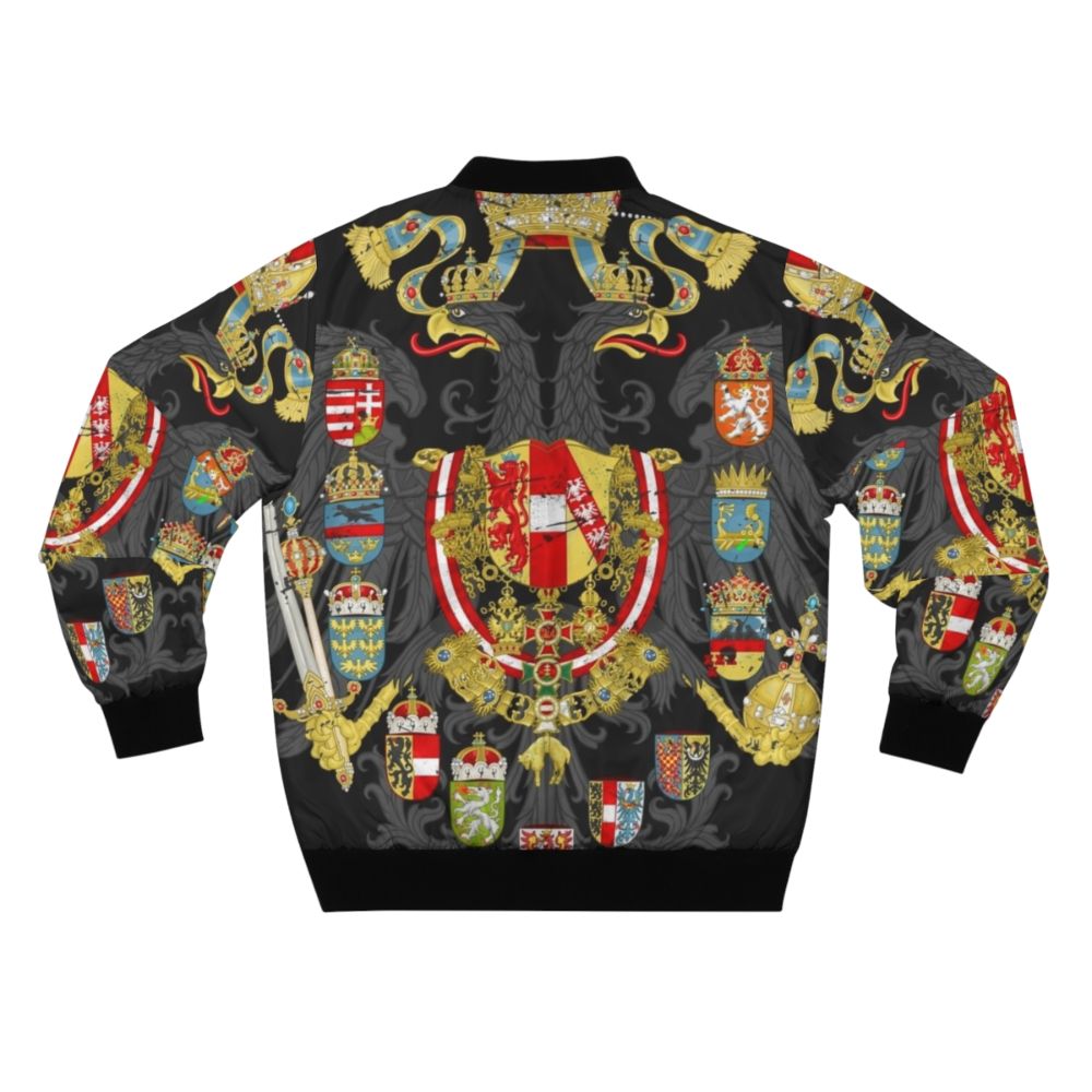 Bomber jacket with the coat of arms and flag of the Austro-Hungarian Empire - Back