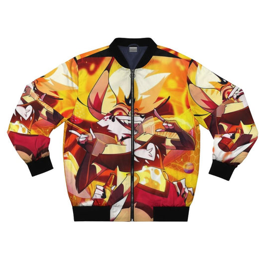 Helluva Boss Beelzebub Anime Bomber Jacket featuring the demon lord Beelzebub from the popular series