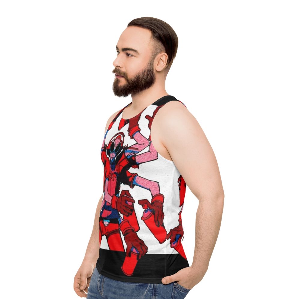 Unisex jet set radio inspired tank top - men side