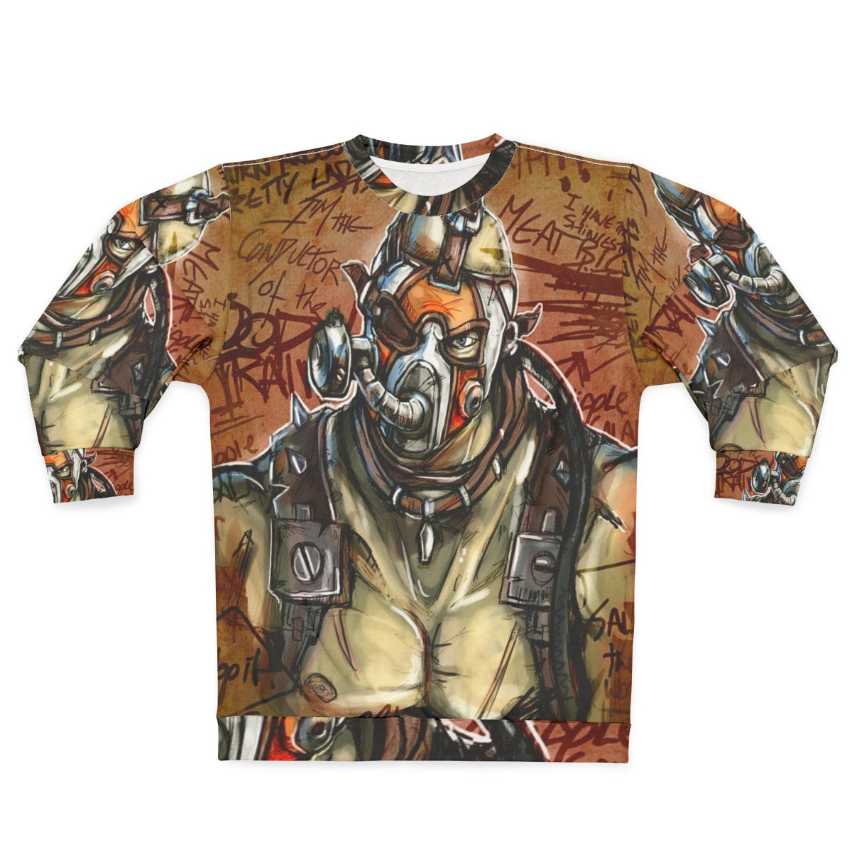 Psycho Sweatshirt 2 - Borderlands Inspired Post-Apocalyptic Fashion