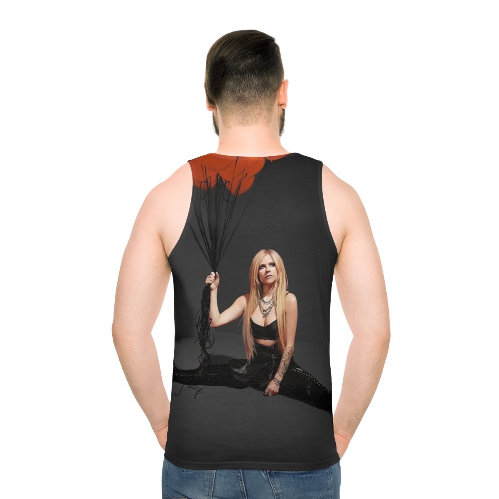 Avril Lavigne Love Sux Deluxe Unisex Tank Top - men back