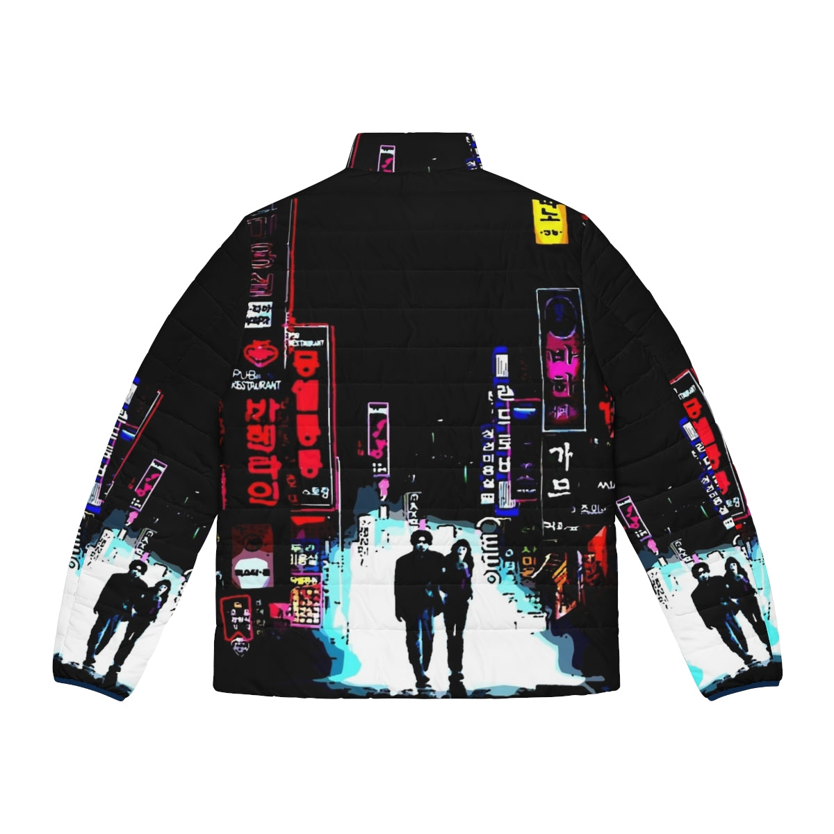 Oldeuboi Puffer Jacket with Cult Retro Vintage Film Inspired Design - Back