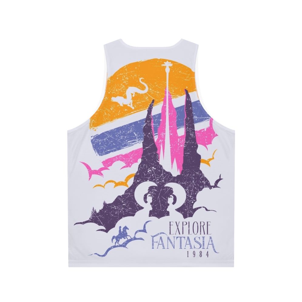 Fantasia Unisex Fantasy Tank Top with Falkor the Luckdragon - Back