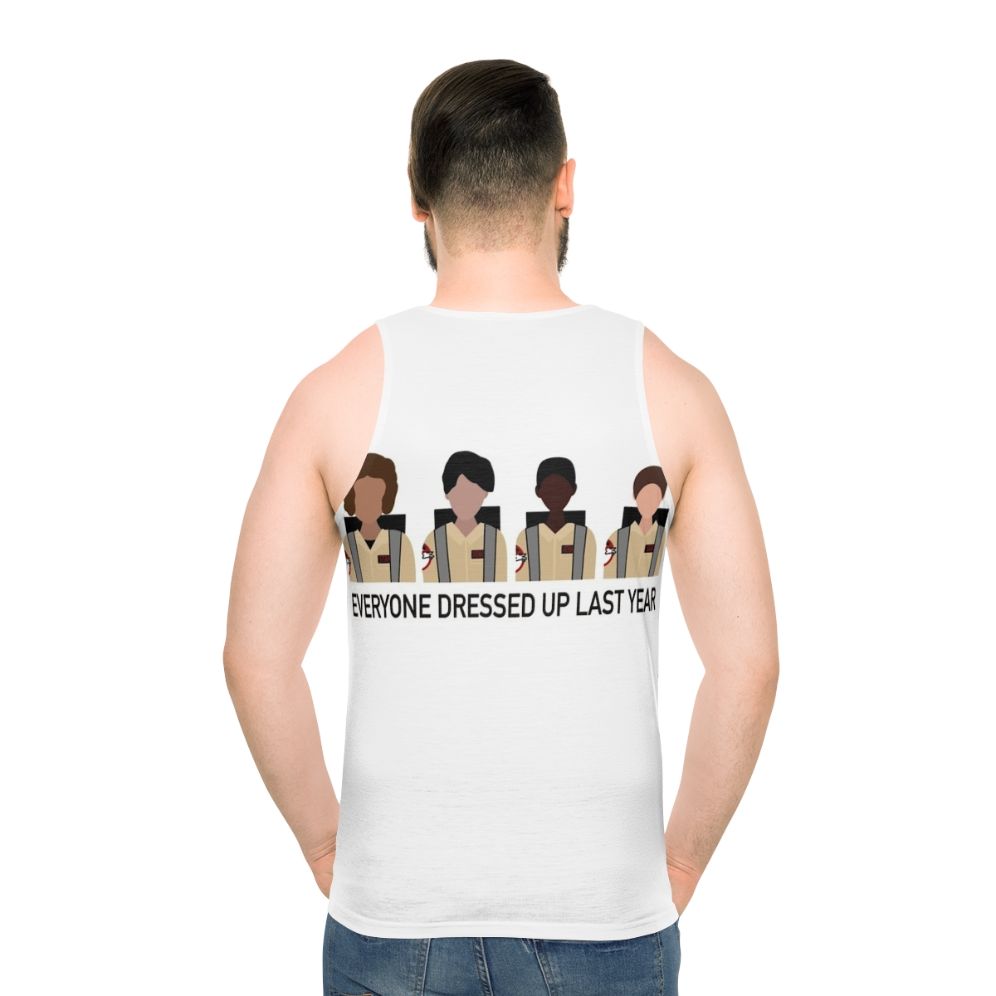 Stranger Things Ghostbusters Upside Down Unisex Tank Top - men back