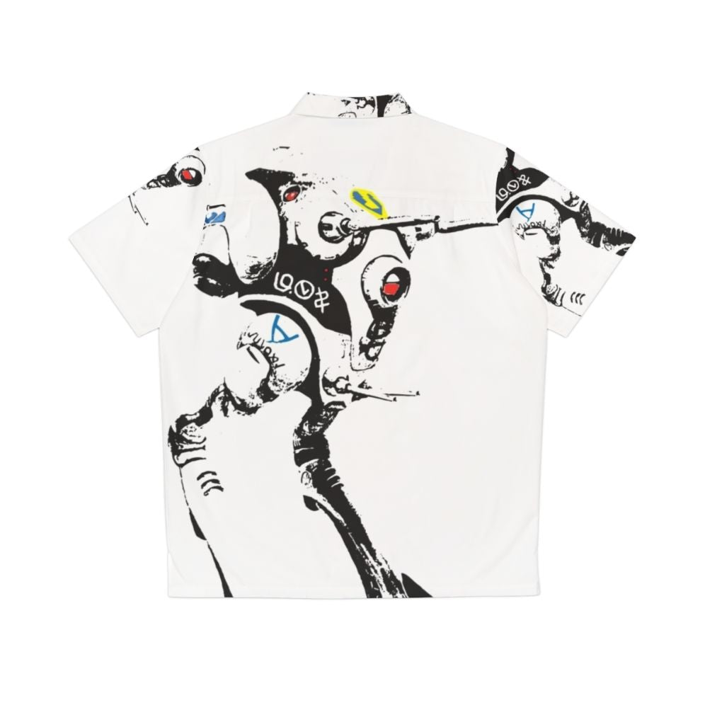 Zentraedi Battle Pod Hawaiian Shirt with Mecha Anime and Robotech Inspired Design - Back