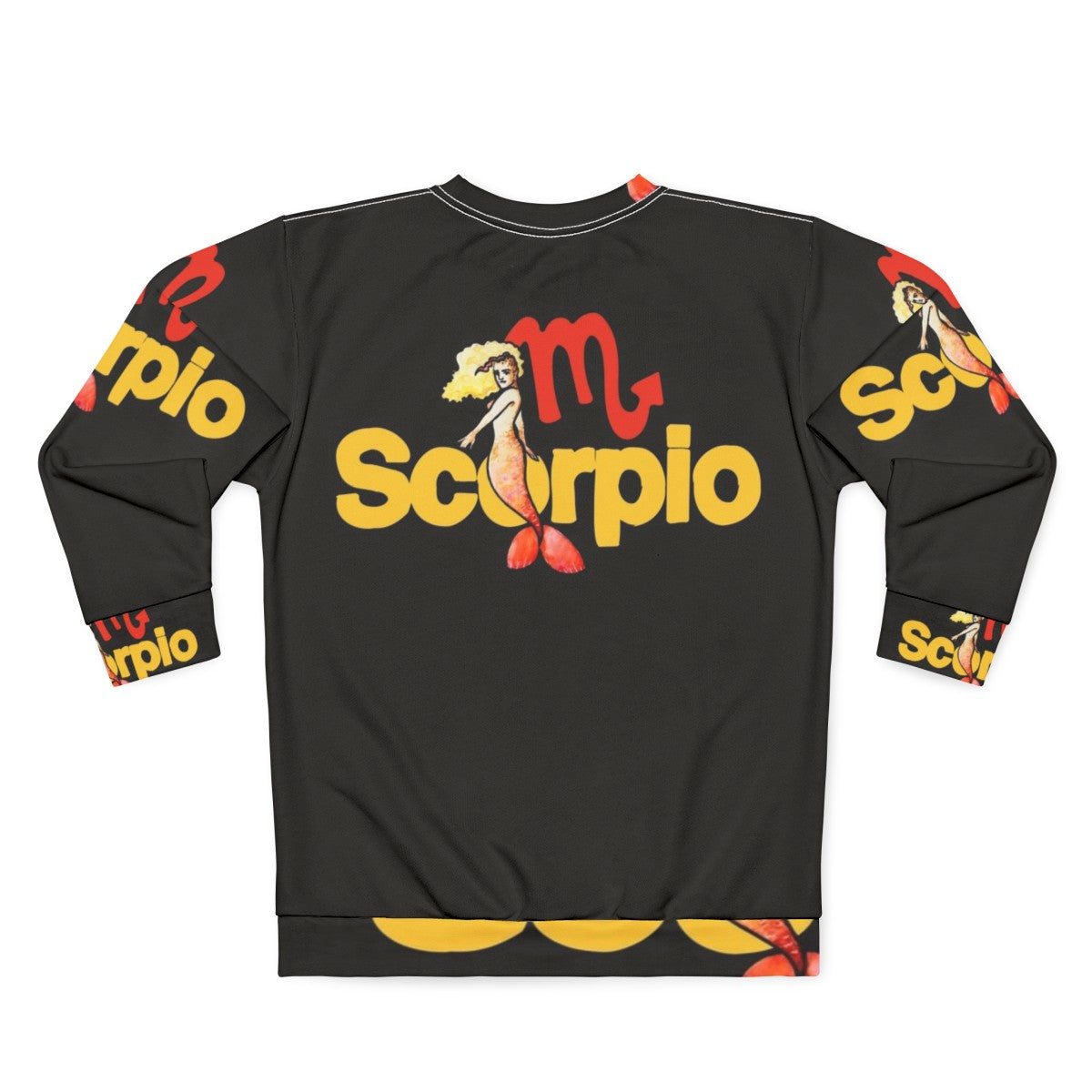 Scorpio mermaid zodiac sweatshirt - Back