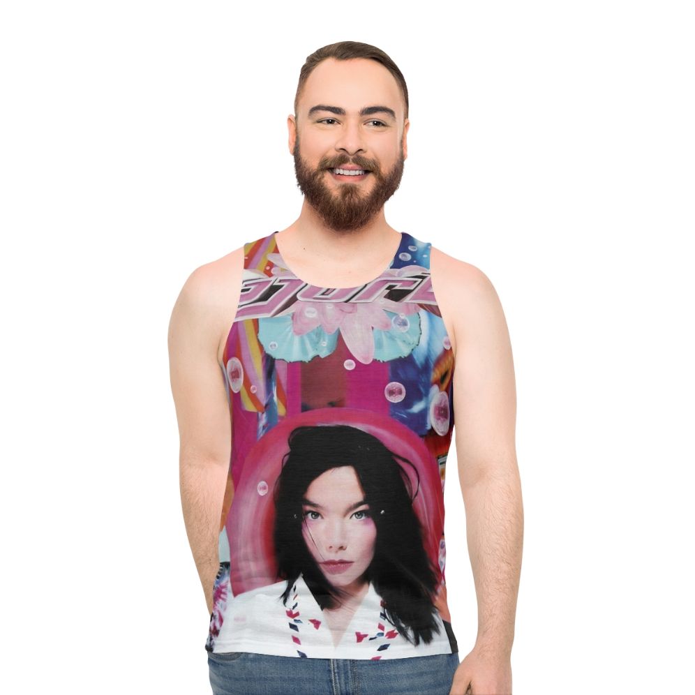 Björk inspired unisex post-punk tank top - men