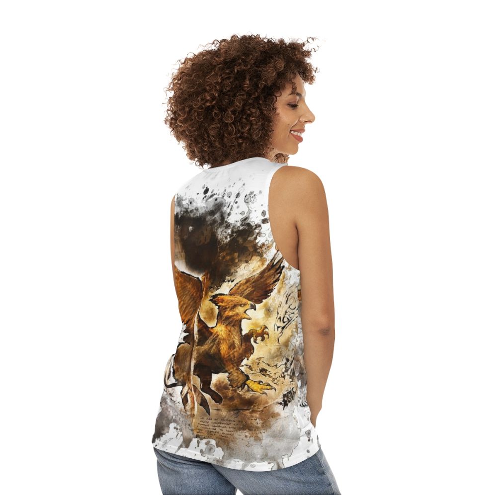 Griffin Unisex Tank Top - women back