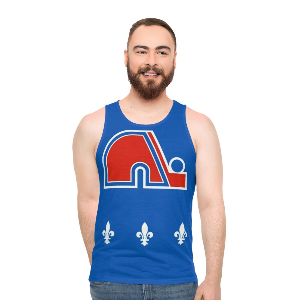 Vintage Quebec Nordiques Retro Hockey Unisex Tank Top - men