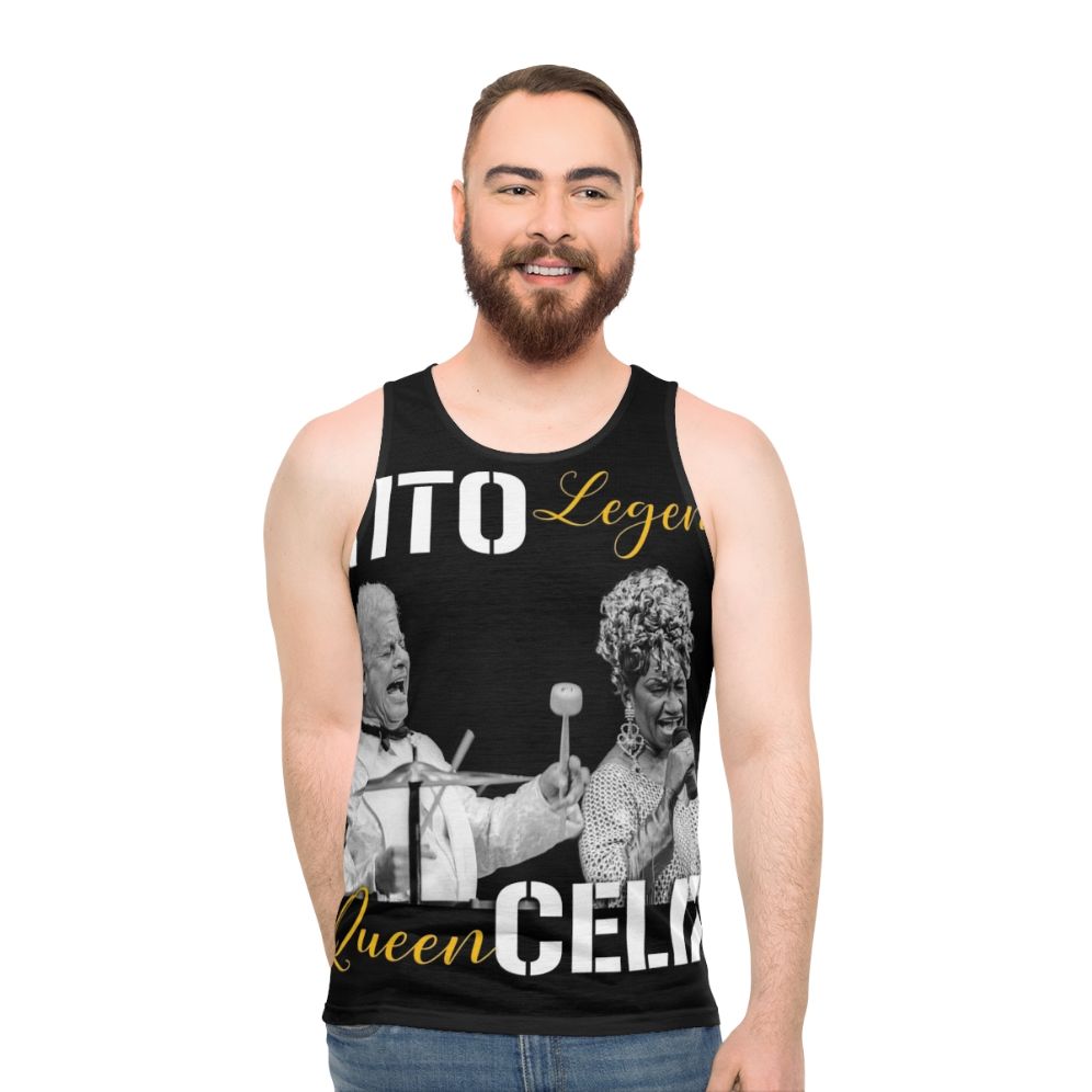 Celia Cruz and Tito Puente Unisex Tank Top - men