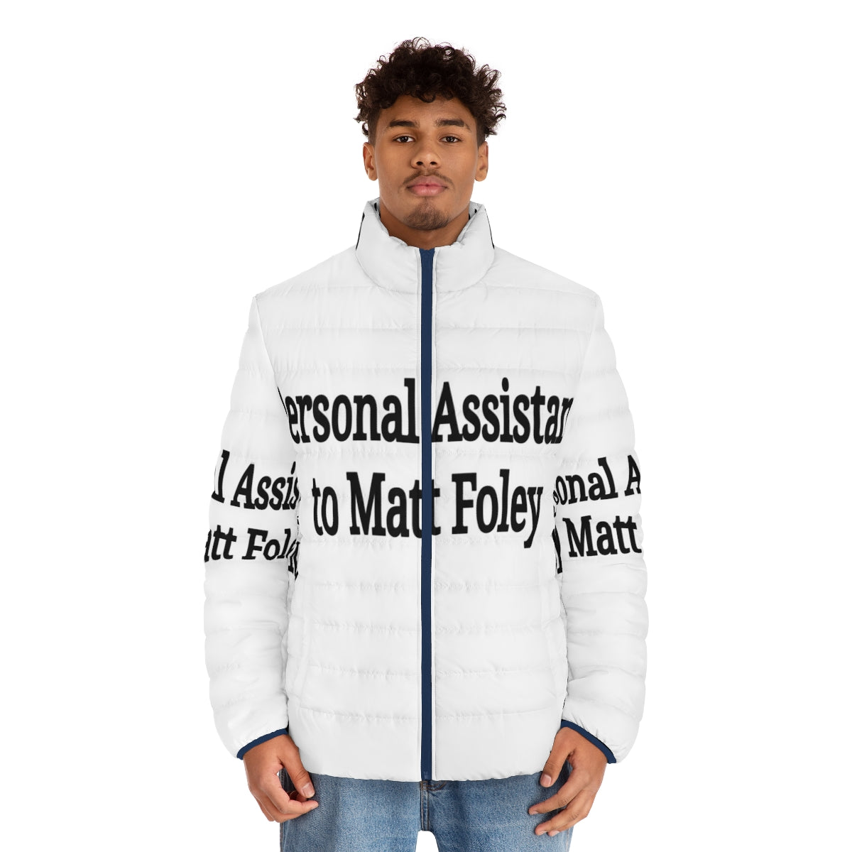 Matt Foley Personal Assistant Puffer Jacket - Iconic 90s Comedy Character - men front