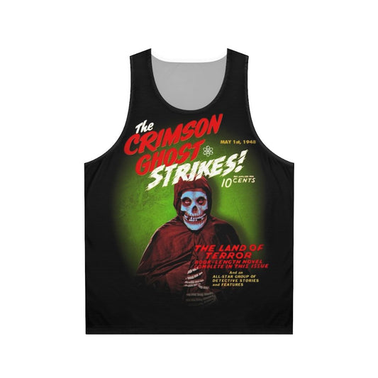 Crimson Ghost Horror Movie Vintage Graphic Unisex Tank Top