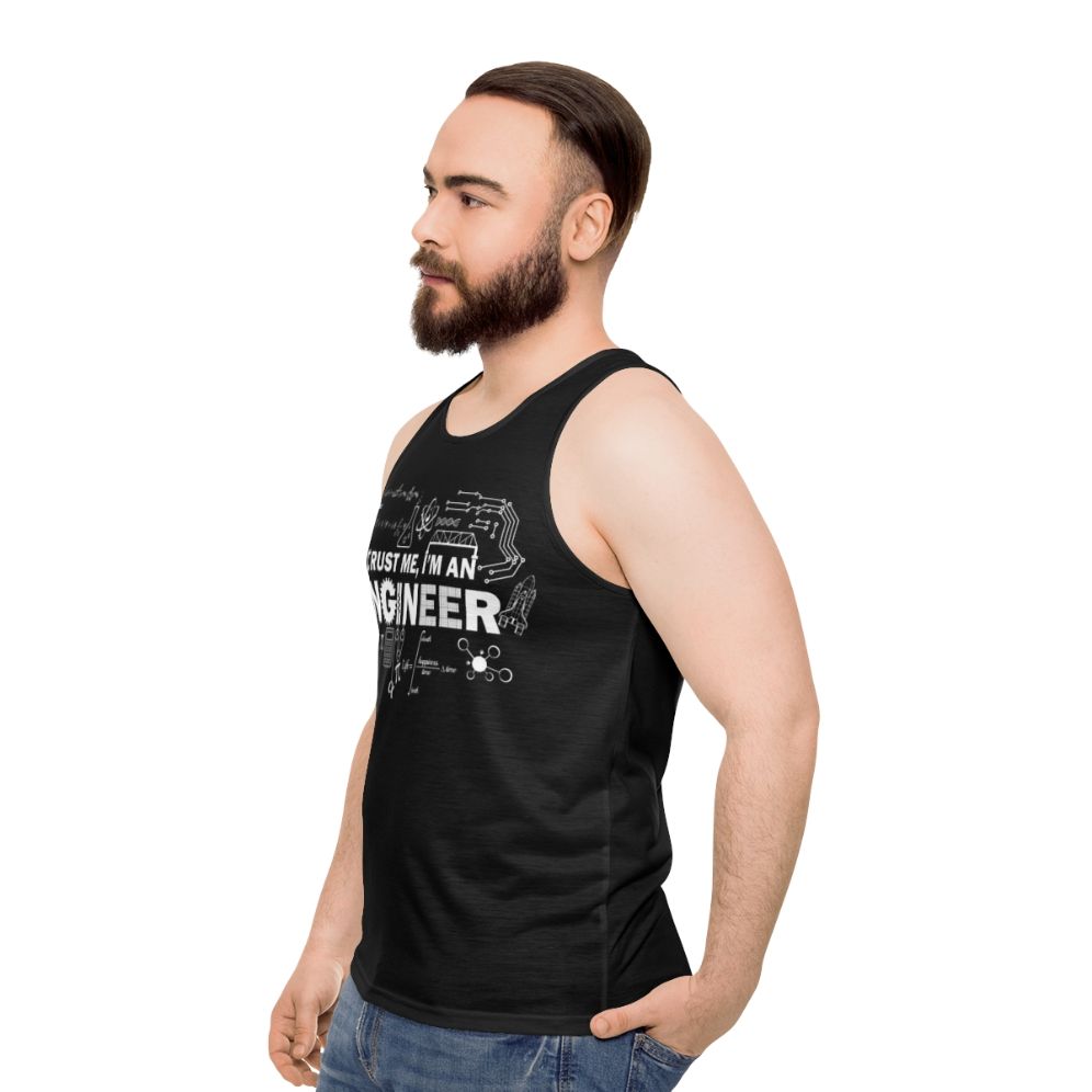 Trust Me I'm an Engineer Unisex Funny Tank Top - men side