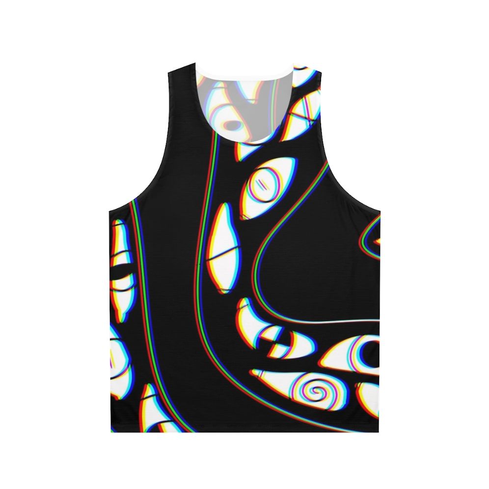 Trippy 3D eye unisex tank top