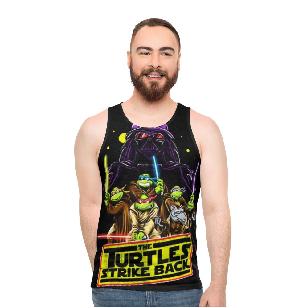 Retro Turtles Strike Back Unisex Tank Top - men