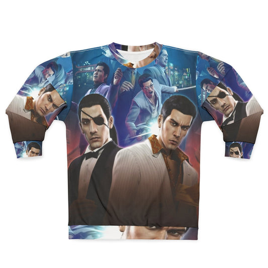 Yakuza 0 inspired sweatshirt with video game characters