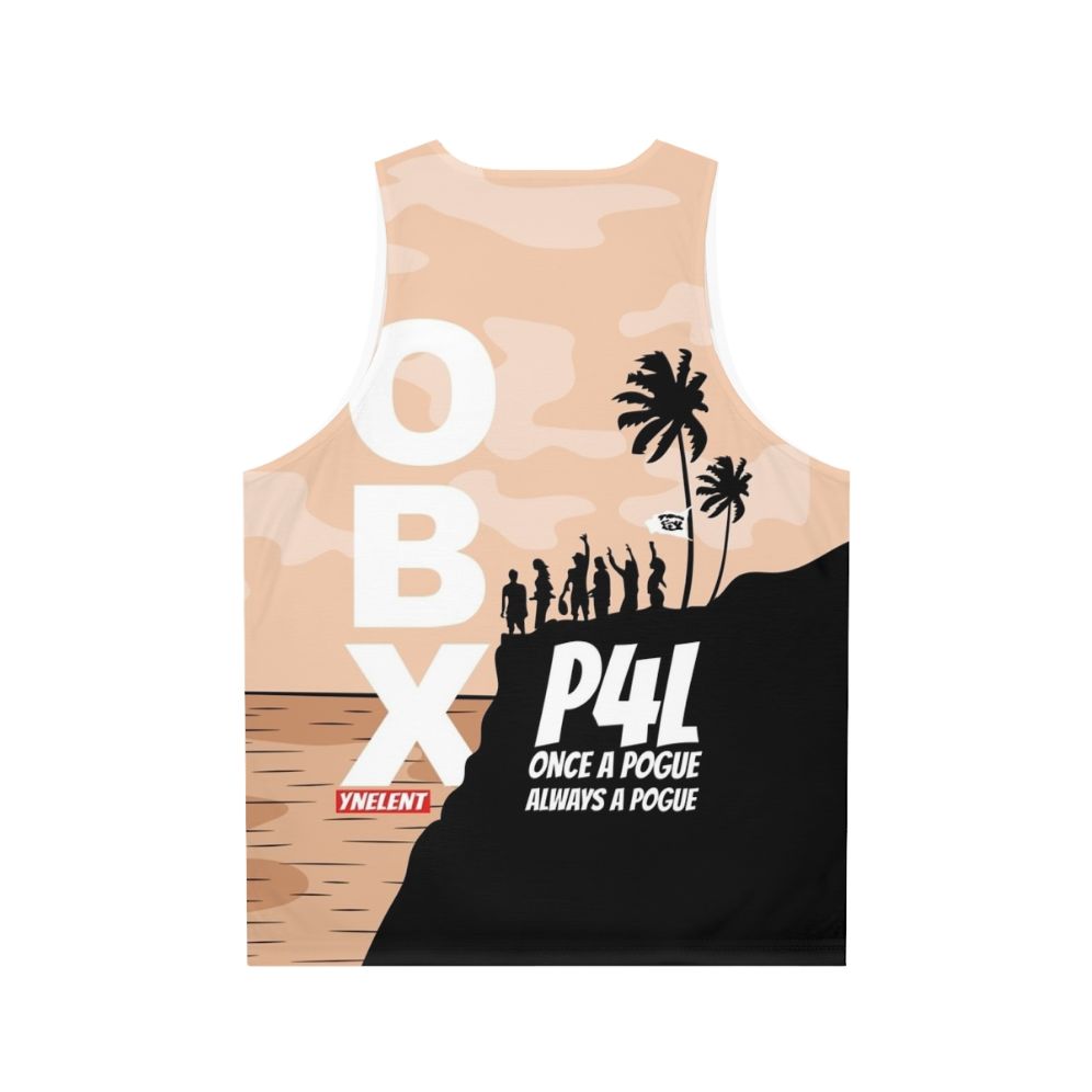 Outer Banks Poguelandia Themed Unisex Tank Top - Back