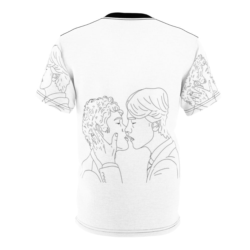 Young Royals inspired Simon and Wilhelm crown prince design AOP T-shirt - Back