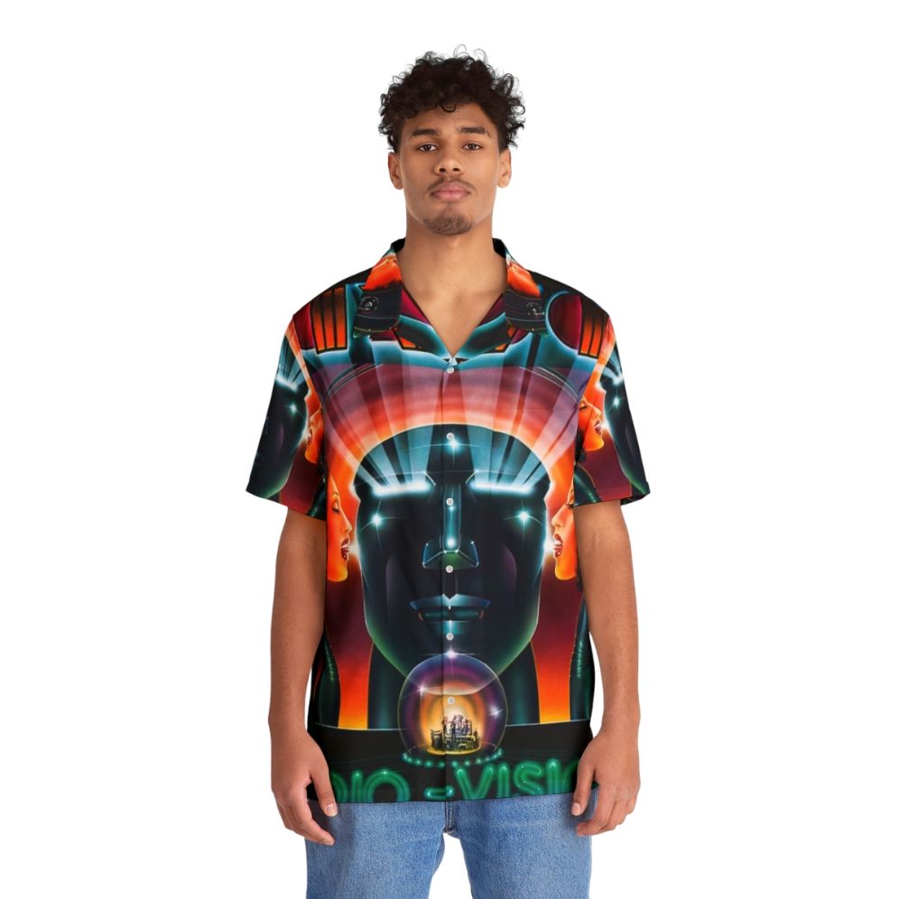 Audio Visions Hawaiian Shirt featuring the Kansas band logo - People Front