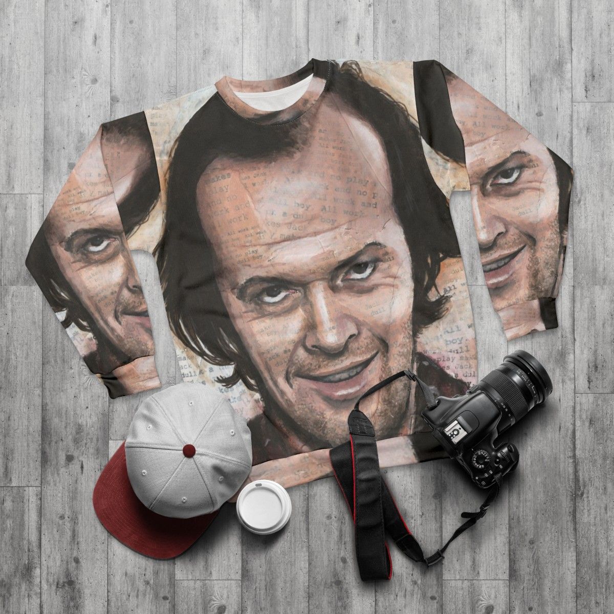 Jack Nicholson The Shining movie sweatshirt - flat lay