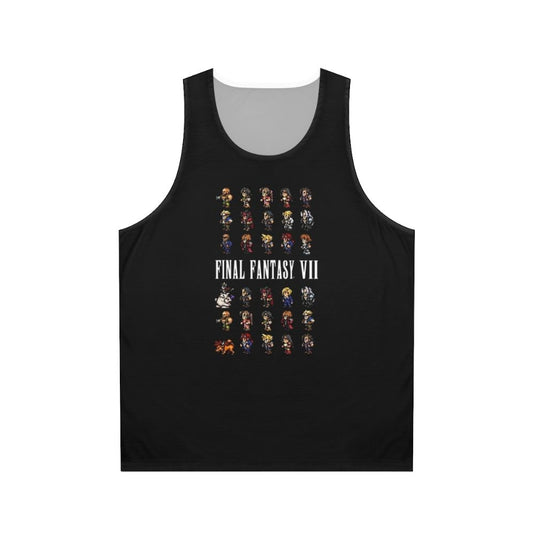 Final Fantasy VII 7 pixel sprite unisex tank top