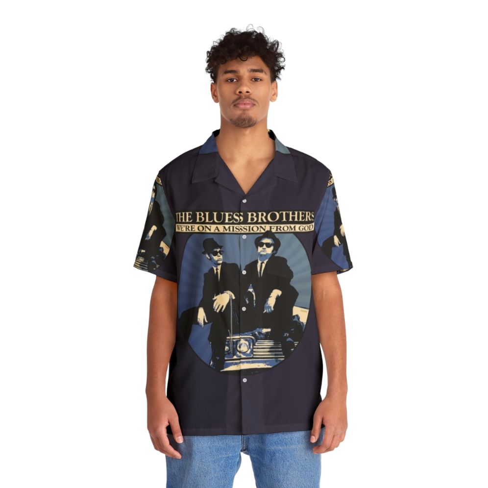 Blues Brothers Mission From God Hawaiian Shirt - People Front