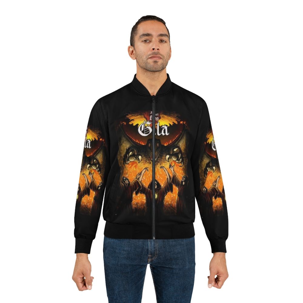 King Gila bomber jacket featuring the King Gizzard & The Lizard Wizard band logo - Lifestyle