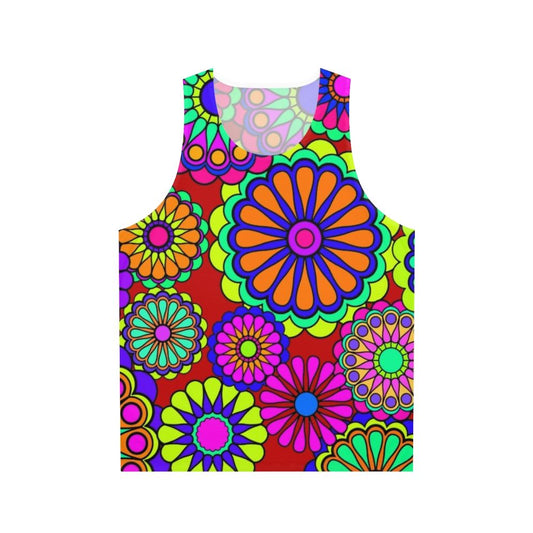 Retro Flower Power Hippie Tank Top