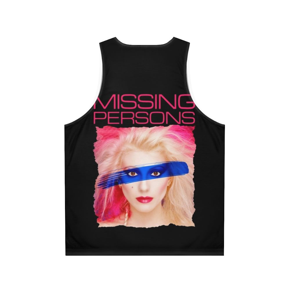 Missing Persons Band Unisex Tank Top - Back