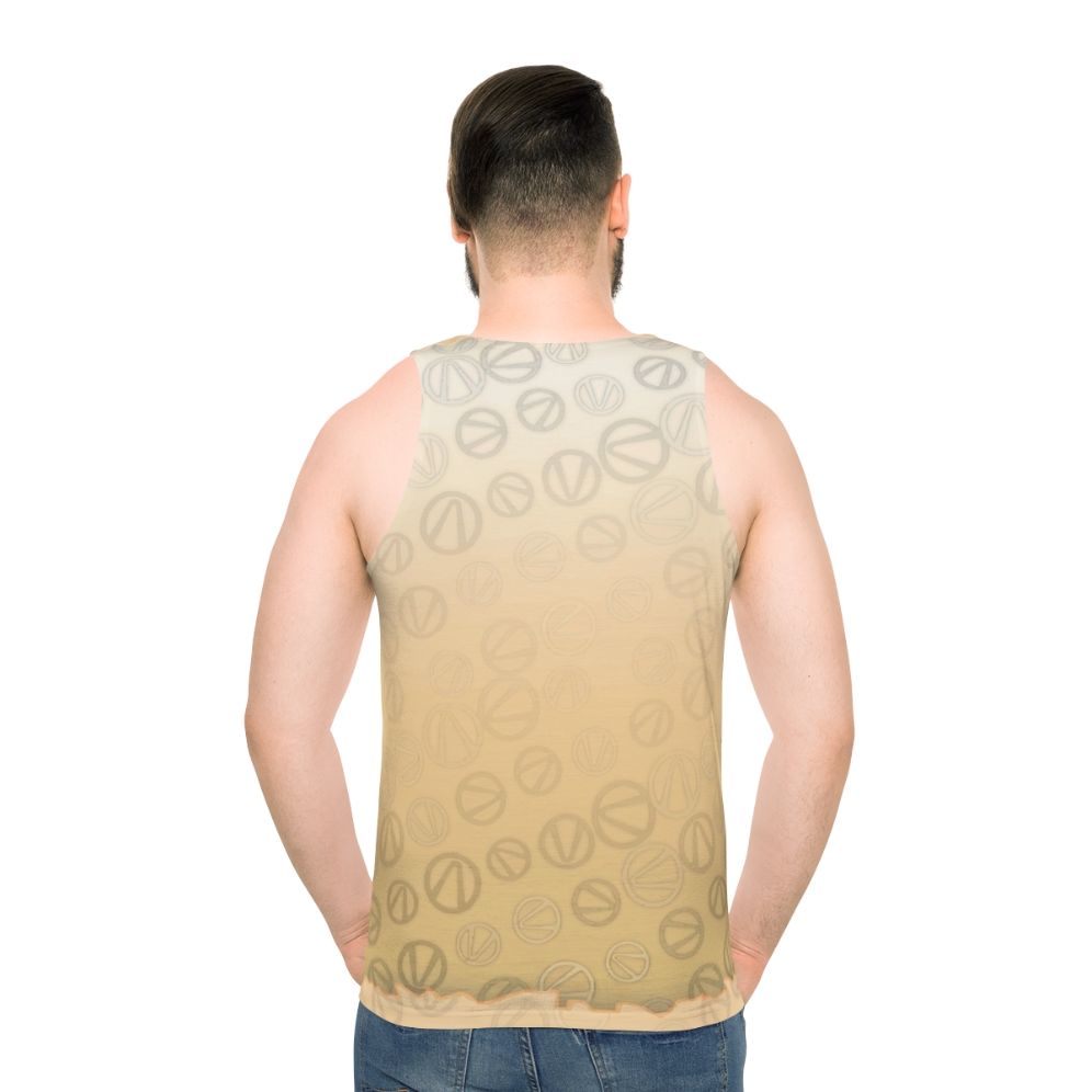 Borderlands Vault Symbol Pattern Unisex Tank Top - men back