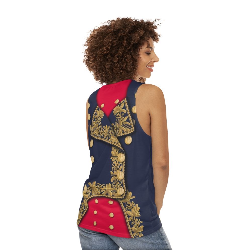 Napoleonic General Vintage French Army Uniform Tank Top - women back