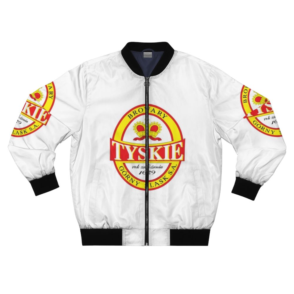 Tyskie Polish Beer Bomber Jacket with Eagle Coat of Arms