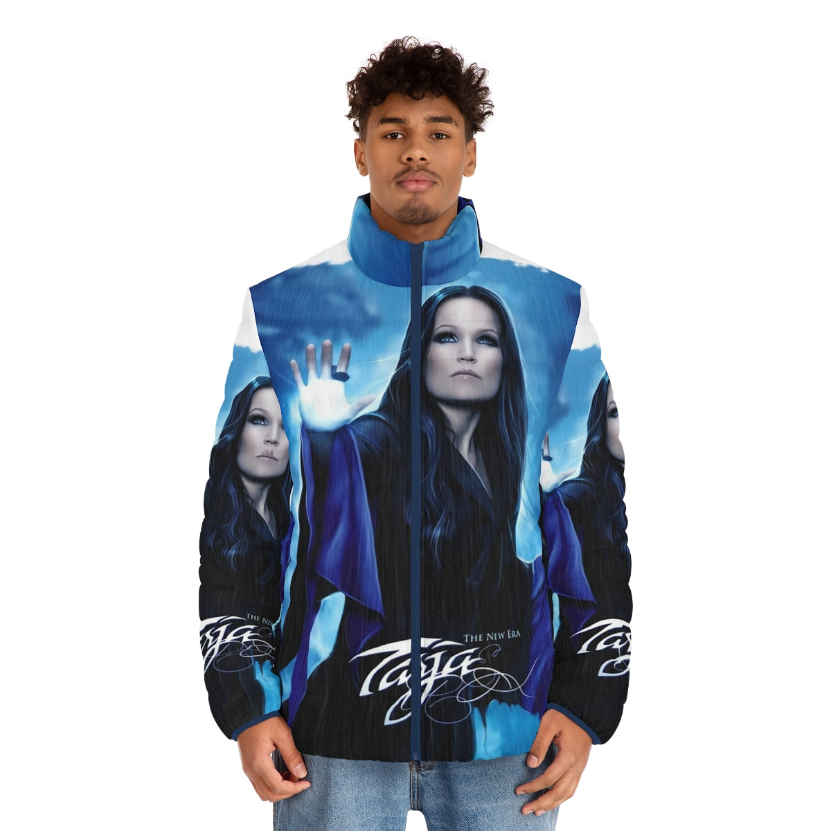 Tarja Turunen Cabuli Puffer Jacket - Nightwish Inspired Heavy Metal Outerwear - men front