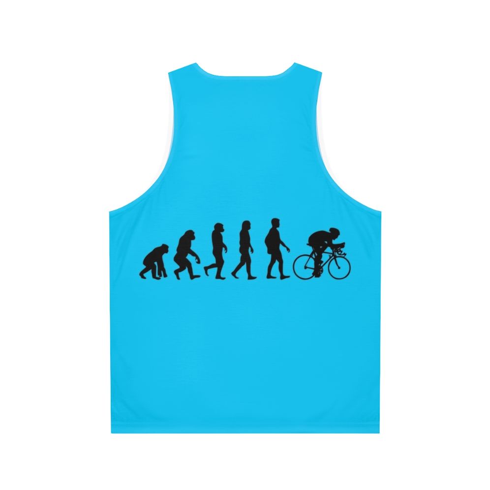 Funny bicycle evolution unisex tank top - Back