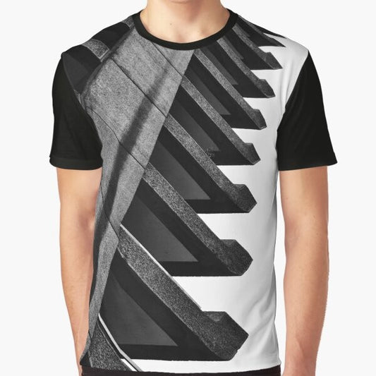 Barbican brutalist architecture graphic t-shirt