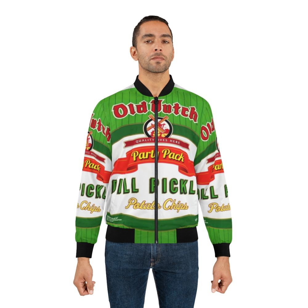 Old Dutch Dill Pickle Flavored Bomber Jacket - Lifestyle