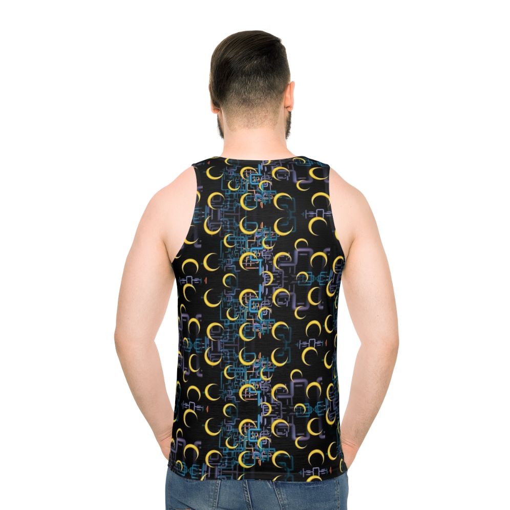 Dan Flashes Pattern Unisex Tank Top - men back