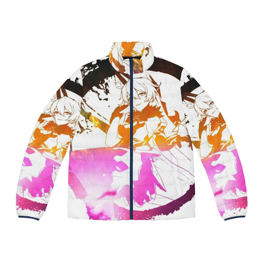 Hertzsprung Russell Diagram Astronomy Puffer Jacket featuring a cosmic infographic design